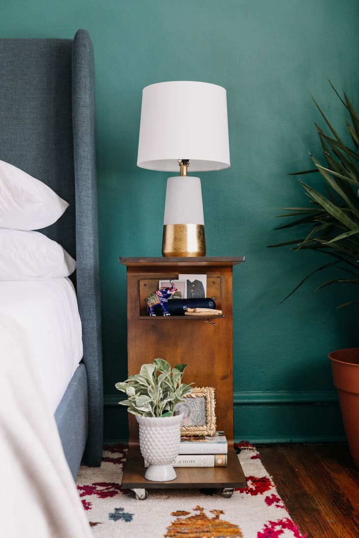 Bedside table store for small spaces